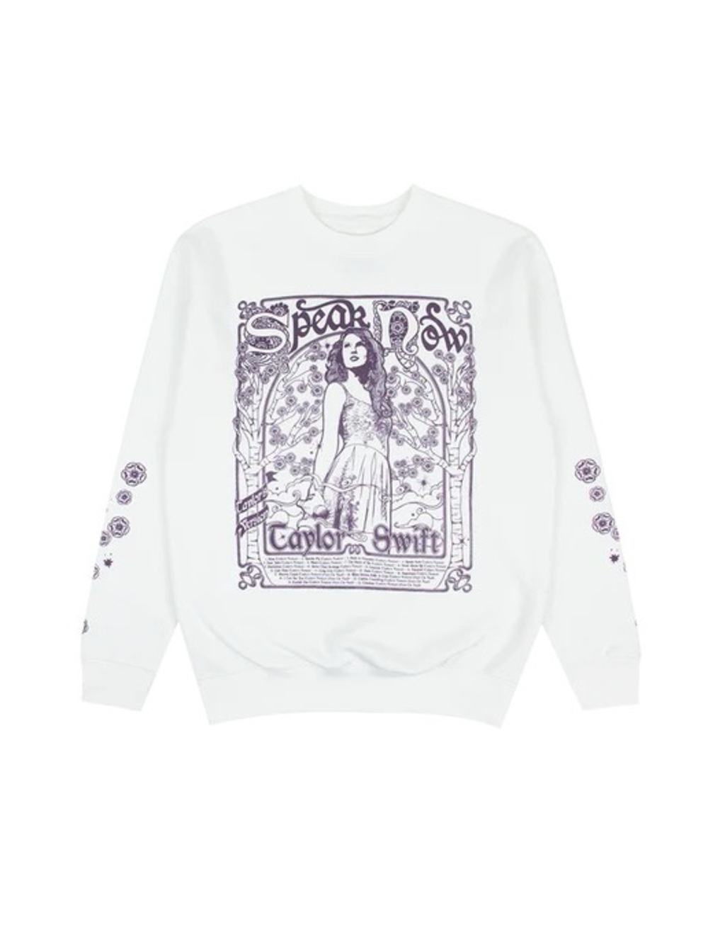 💜 Official Taylor Swift Speak Now Taylors Version Tracklist Sweatshirt M